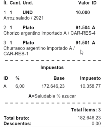 Ejemplo de Ticket