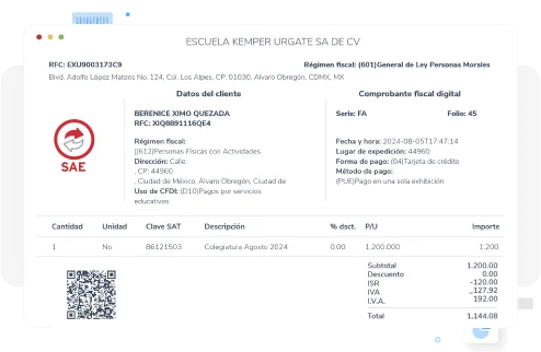 Funciones del sistema administrativo empresarial aspel sae - Facturas con comparativa